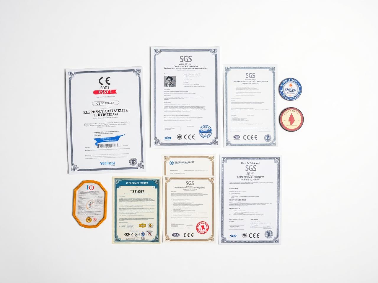 CE, ISO 9001, SGS and fire-retardant certificates for AirPitchPro inflatable football pitches